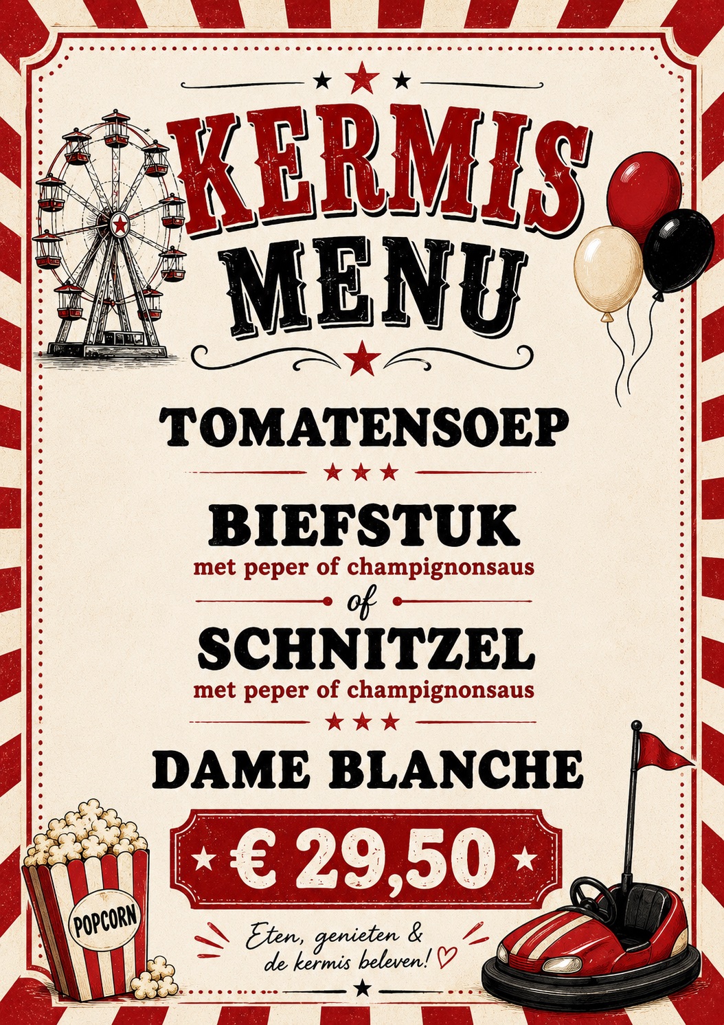 kermismenu Roosendaal
